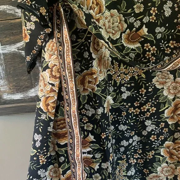 New Boho Country Cottage Kimono Maxi Long Robe Jacket Duster - Picture 5 of 9